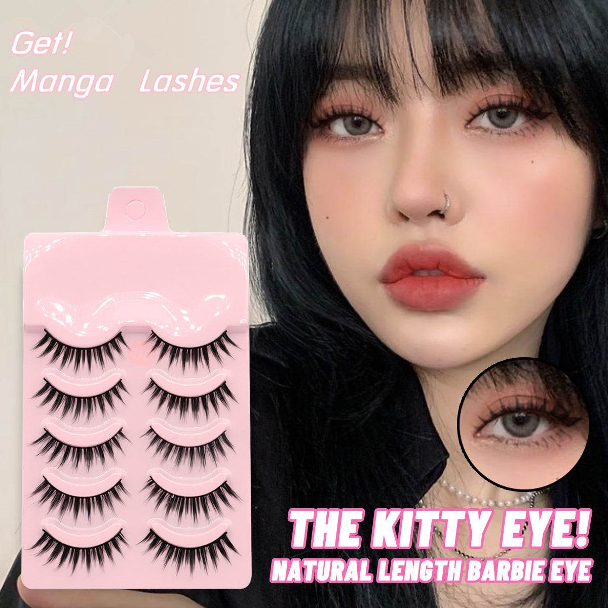 Arrival Anime Cosplay Natural Wispy Korean Makeup Artificial False EyelashesMy StoreMy Store